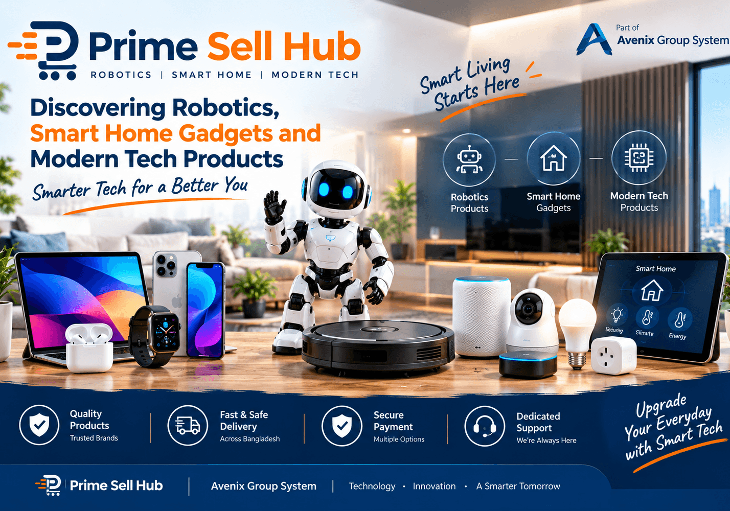 Prime Sell Hub: Robotics, Smart Home Gadgets and Modern Tech