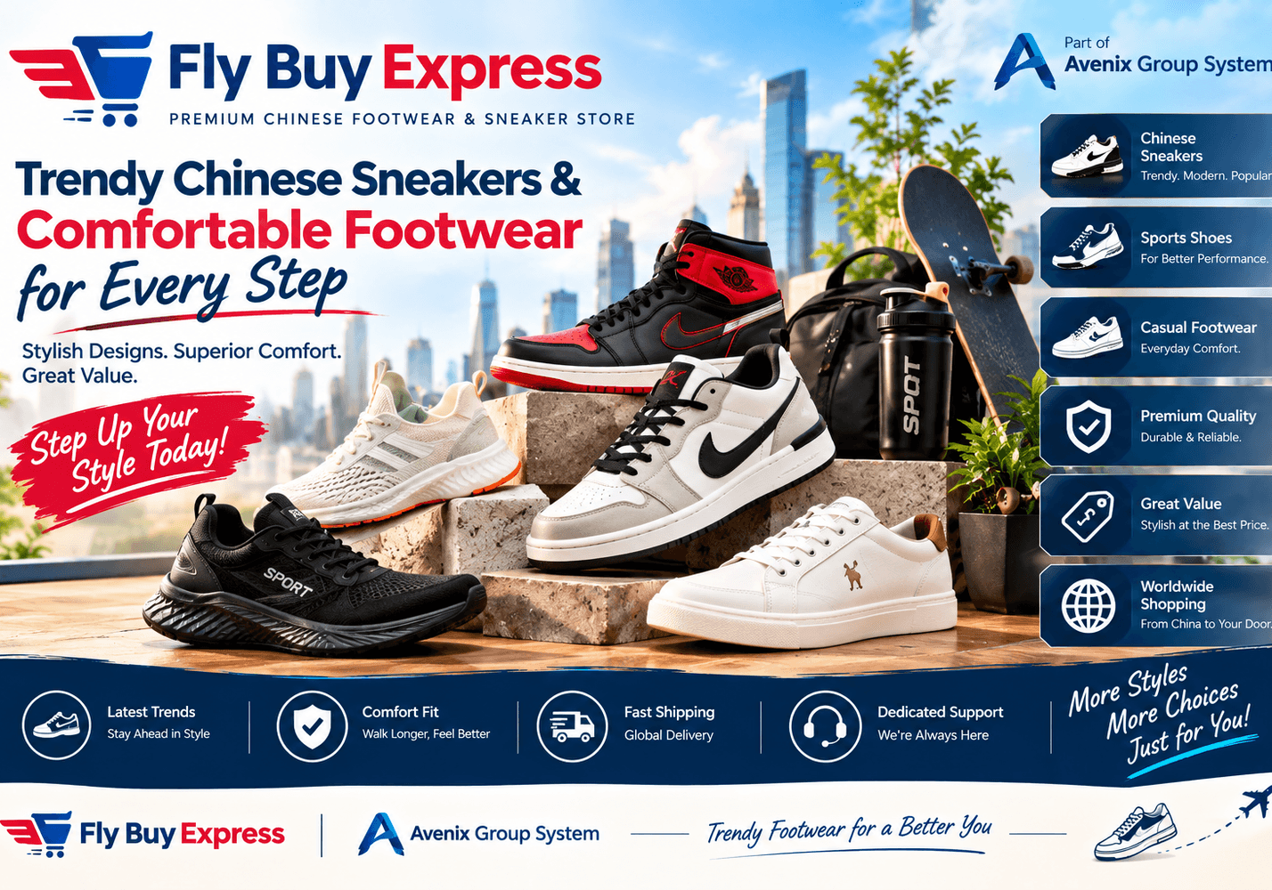 Fly Buy Express: Chinese Sneakers, Sports Shoes & Modern Footwear