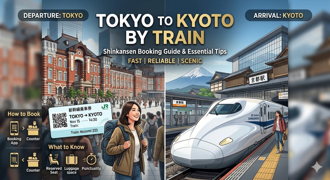 Tokyo to Kyoto by Train: How to Book Shinkansen Tickets and What to Know