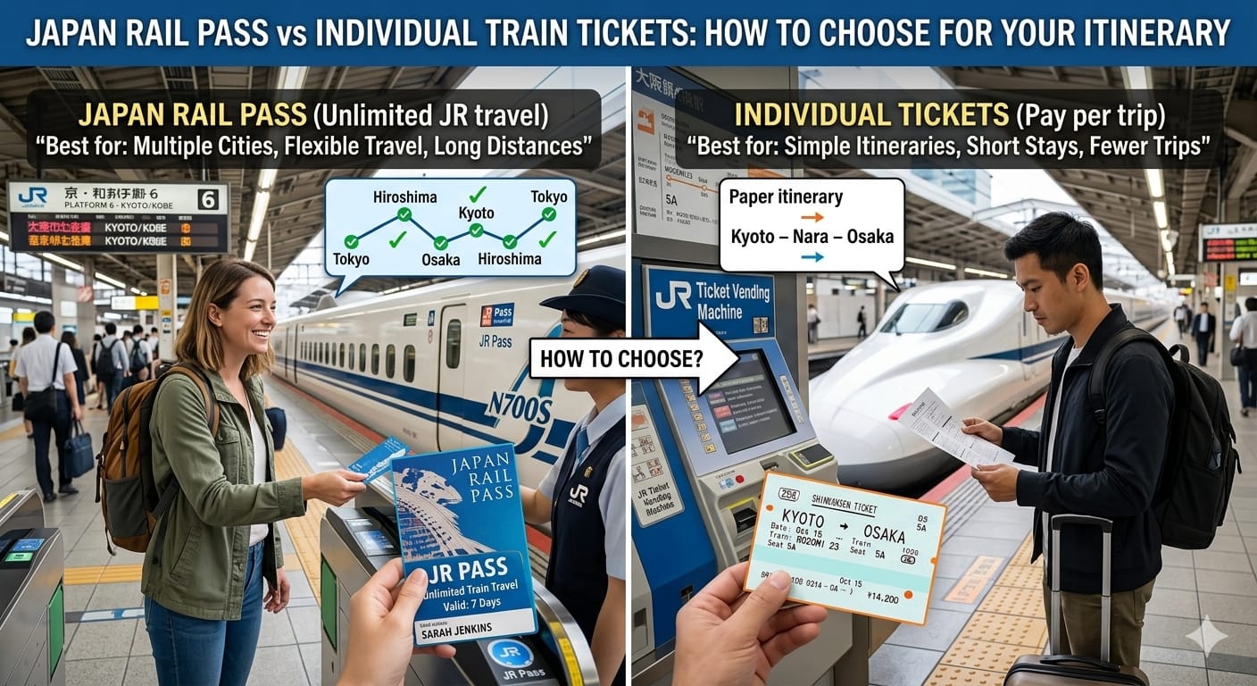 Japan Rail Pass vs Individual Train Tickets: How to Choose for Your Itinerary