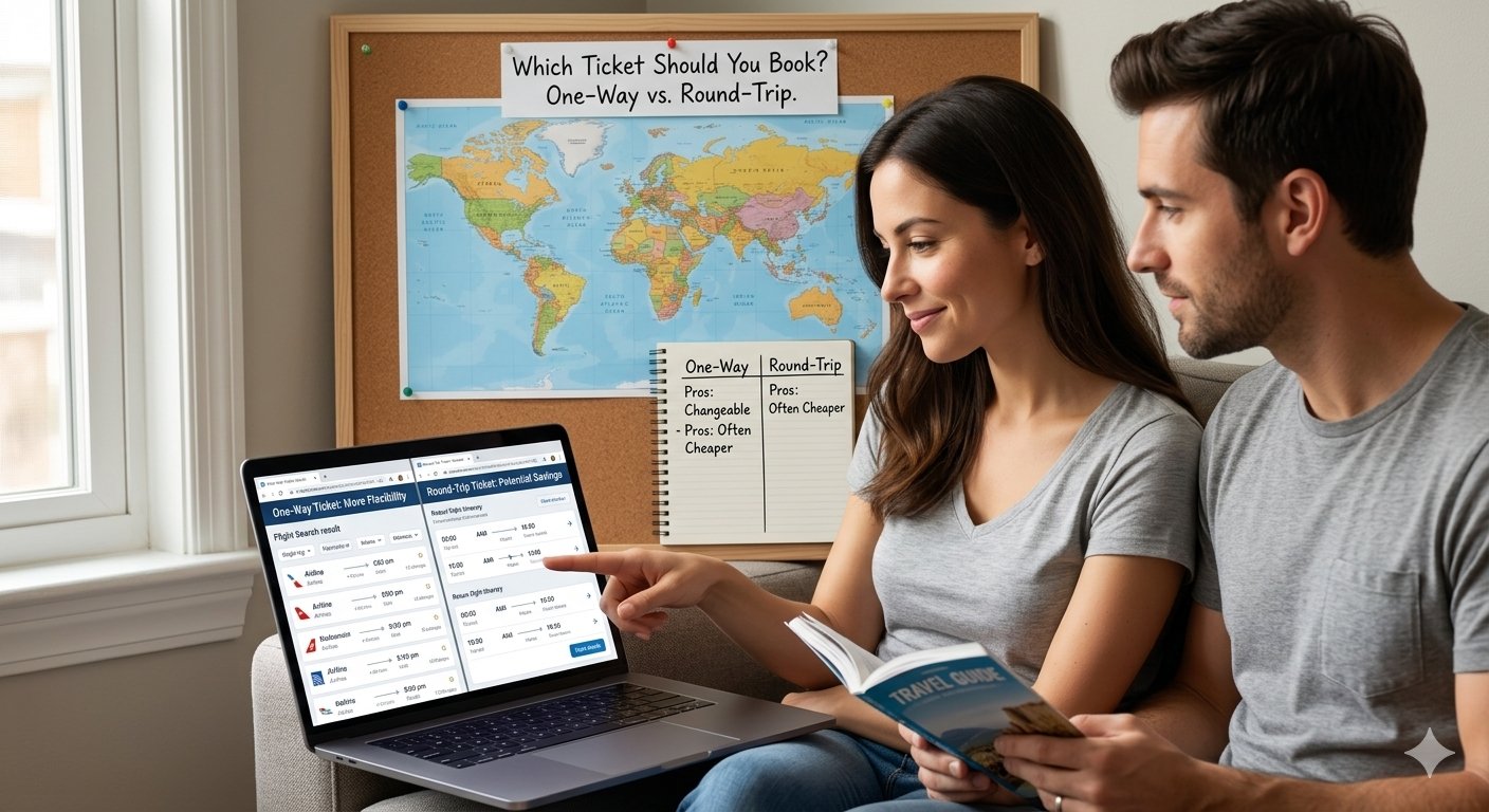 One-Way vs Round-Trip Flights: Which Ticket Should You Book?